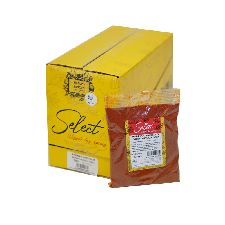 Paprika précieux doux moulu oro - Select Wissal - 15x100g