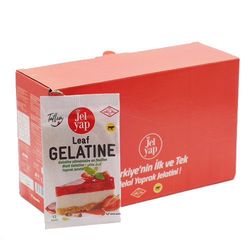GELATINE DE BOEUF HALAL - JEL YAP - Boite 50x20g
